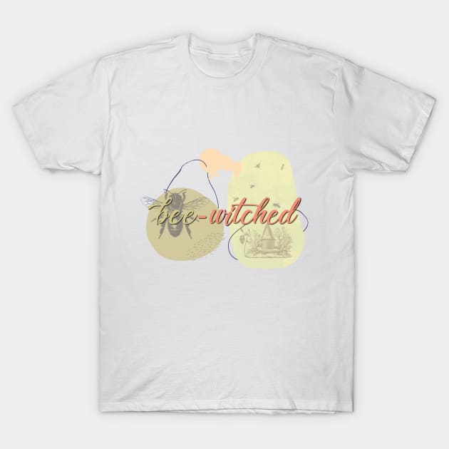 Witchy Puns - Bee Witched T-Shirt by Knight and Moon